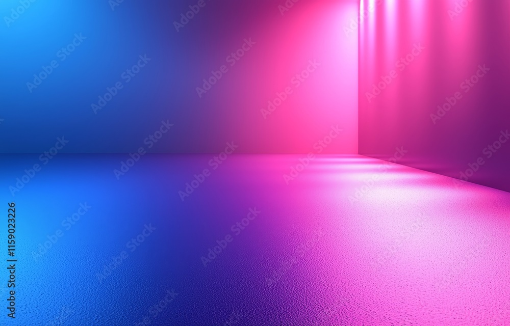 Poster an abstract gradient background featuring an ultraviolet glow on a dark setting. a template for an e