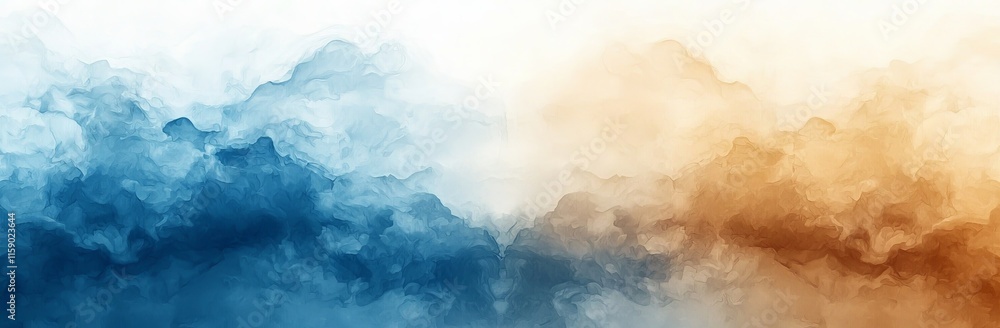 Poster an awesome abstract painting background with a light gray, pastel blue, and cadet blue color palette