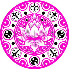 Mandala for Blooming Lotus High Quality Editable Mandala Vector Design and Illustration