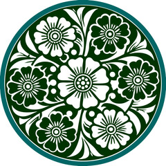 Radial Intricate Floral High Quality Editable Mandala Vector Design and Illustration.