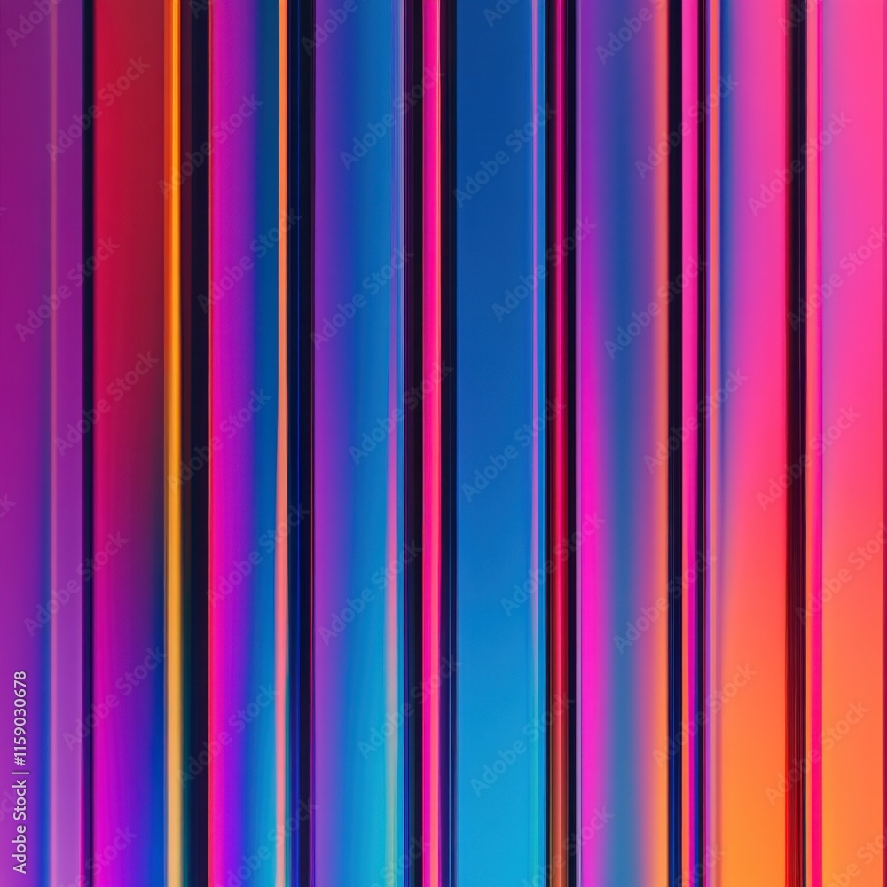 Poster vibrant abstract background featuring colorful vertical stripes, evoking energy and dynamic movement