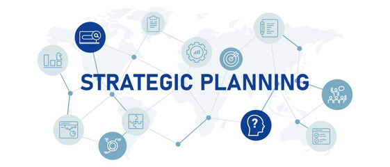 Strategic planning company business plan strategy corporate design outline collection