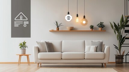 Smart living room enhancements for future home design modern space