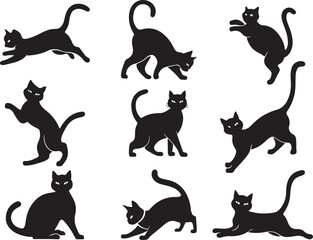 Cat silhouette vector