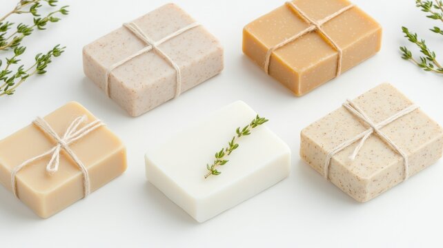 eco-friendly organic soap bars in rustic paper packaging make the perfect sustainable gift idea for loved ones