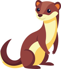 Weasel design art and illustrator eps