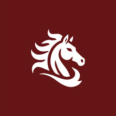 Burning horse logo