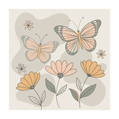 Mughal Garden vector illustration