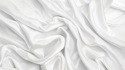 Fototapeta premium White Fabric Texture for Background and Design Art Work