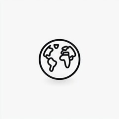 Word, earth, school, education, cartoon, line, outline, doodle, icon.