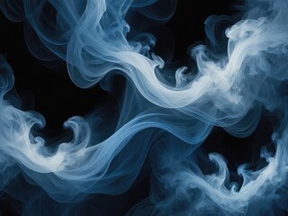 Fototapeta premium smoke on transparent background, smoke, abstract smoke background, smoke on black