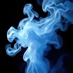 Fototapeta premium smoke on transparent background, smoke, abstract smoke background, smoke on black