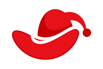 red heart on a white background