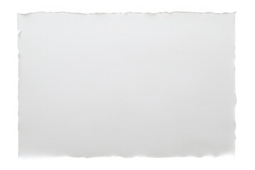 White watercolor paper with high-resolution texture, torn edges, blank paper, on white background, png, no background, on transparent background, isolated, mockup