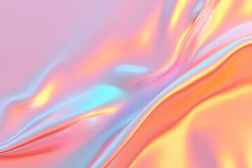 Obraz premium Abstract iridescent flowing liquid background with pastel colors and smooth texture