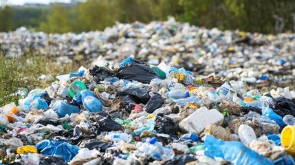 Urban Waste Treatment Facility with Educational Labels