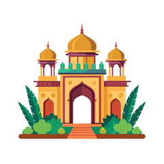 Mughal Garden vector illustration