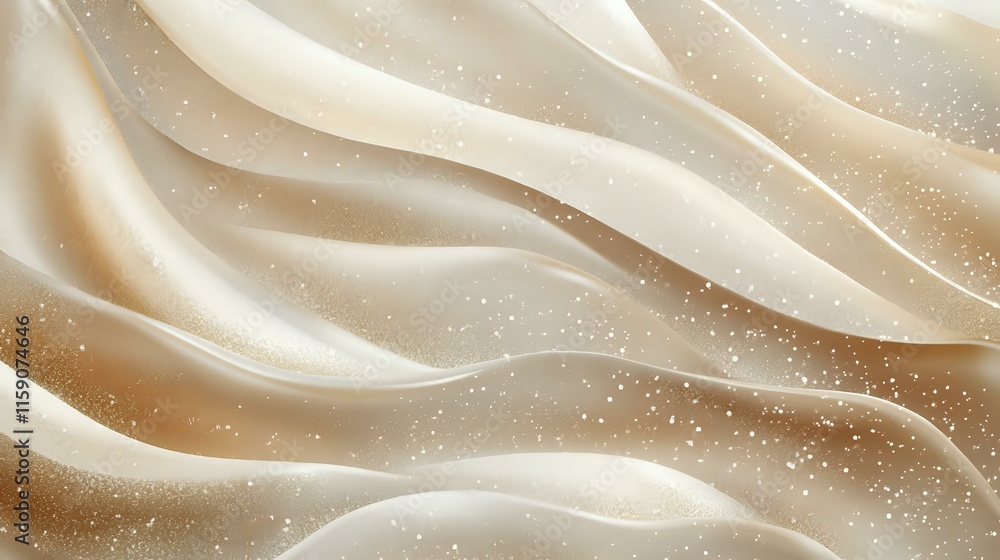 Aufkleber abstract background in champagne tones with fine glitter textures and glowing highlights creating a 