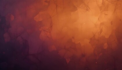 Dark orange brown purple abstract paper background. Gradient. Vintage. Copper color background with space for design. Halloween, thanksgiving. Web banner. Wide. Panoramic