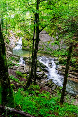 Hiking Rottach Waterfalls Bavaria Germany