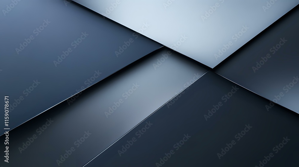 Aufkleber abstract background in navy and silver gradients with radiant points of light evoking a sleek and pr