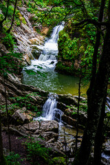Obraz premium Hiking Rottach Waterfalls Bavaria Germany