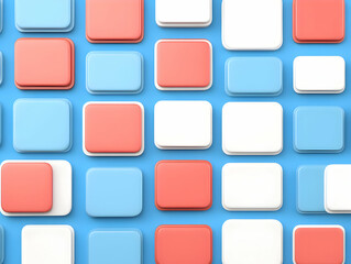 Abstract 3D Background Pastel Squares