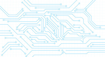 Circuit technology background with hi-tech digital data connection system
