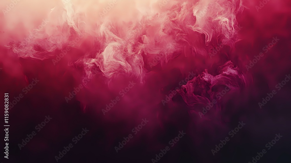 Poster abstract background in warm burgundy tones with smoky gradients and glowing highlights creating a so