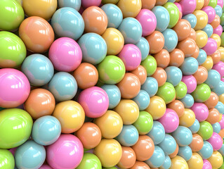 Pastel Sphere 3D Illustration