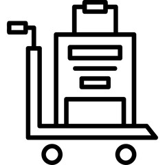 Luggage Cart Icon