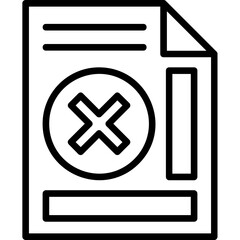 Obraz premium Delete Icon