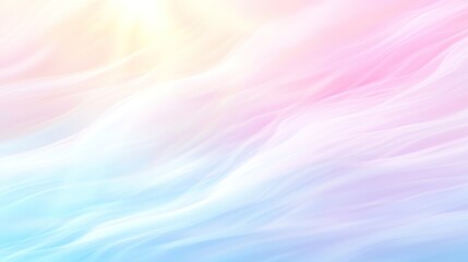 Obraz premium Soft pastel colors blend seamlessly, creating serene and dreamy