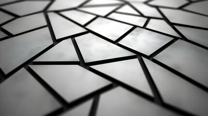 Abstract 3D Silver Geometric Background