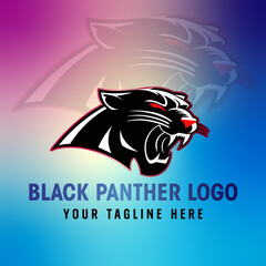 Black Panther Logo Mascot: Powerful Vector Illustration for Sport and E-Sport Teams
