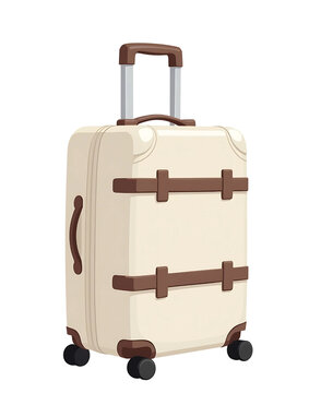 suitcase isolated on white