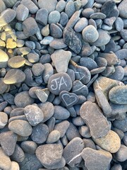 stone background beach