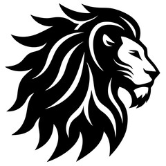 Obraz premium lion head silhouette