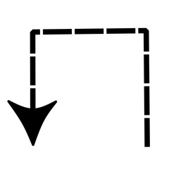 Dotted curved arrows  Doodle arrow   Vector arrow   Zigzag arrow line design with dotted lines  Curved vector pointer collection