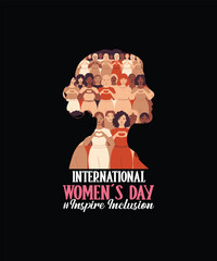 International Women's Day 2025 Inspire Inclusion For Women T-Shirt
