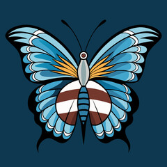 butterfly on black background