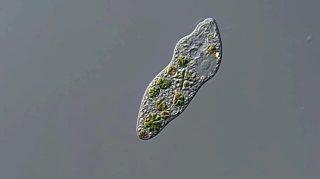 Euglena under DIC microscope 