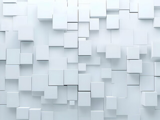 Obraz premium White 3D Cube Abstract Background