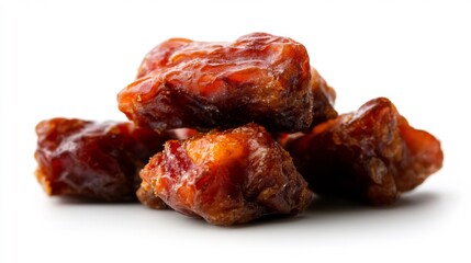 Close-up of a Pile of Sweet, Dark Brown Dates
