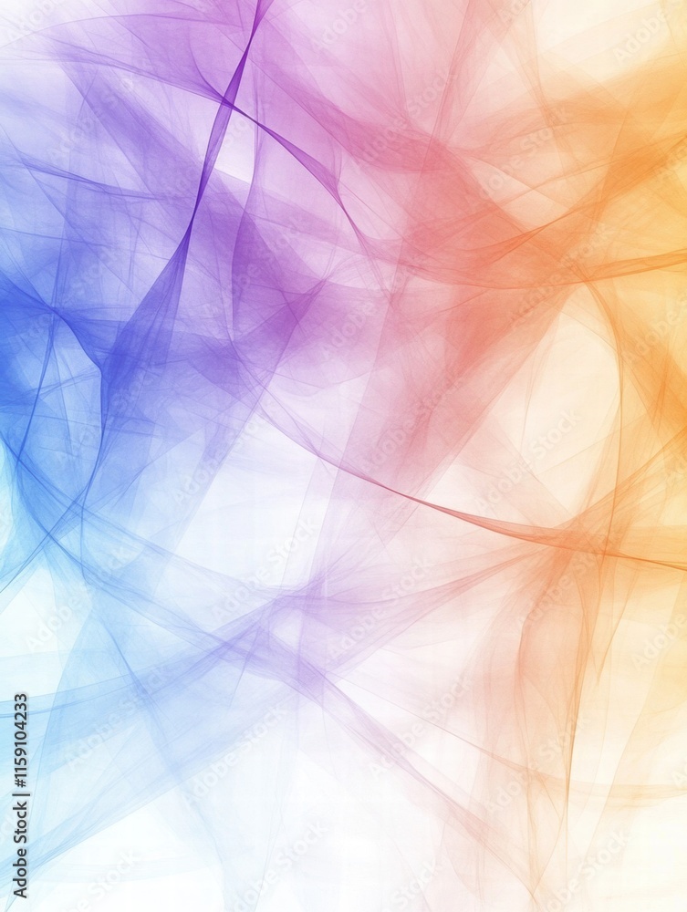 Leinwandbilder Colorful abstract fractal patterns with space for text and creative design elements. Generative AI