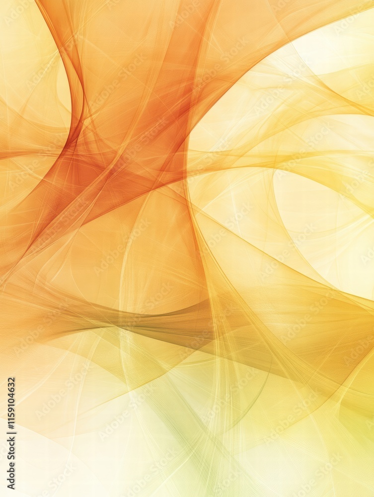Leinwandbilder Fractal patterns in warm tones for creating a stylish mock up with ample copy space. Generative AI