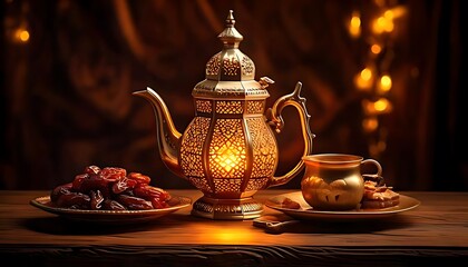 Elegant Ramadan Kareem Backgrounds with Islamic Lanterns and Crescent Moon Theme