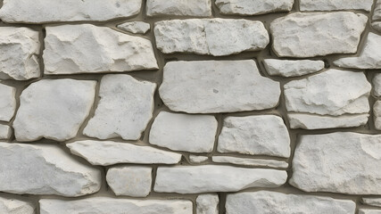Obraz premium Stone Wall Texture: A close-up view of a rustic stone wall, showcasing the natural beauty and intricate details of the stones.
