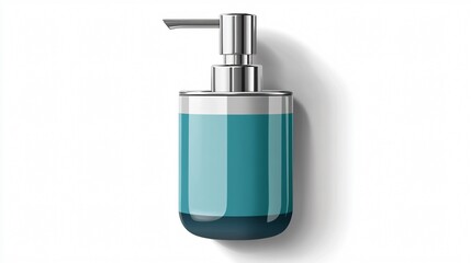 Obraz premium Modern Wall Mounted Soap Dispenser Vector Illustration