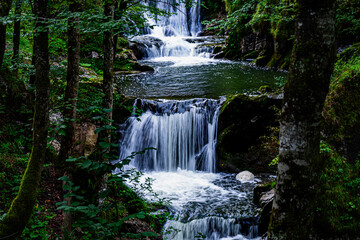 Fototapeta premium Hiking Rottach Waterfalls Bavaria Germany